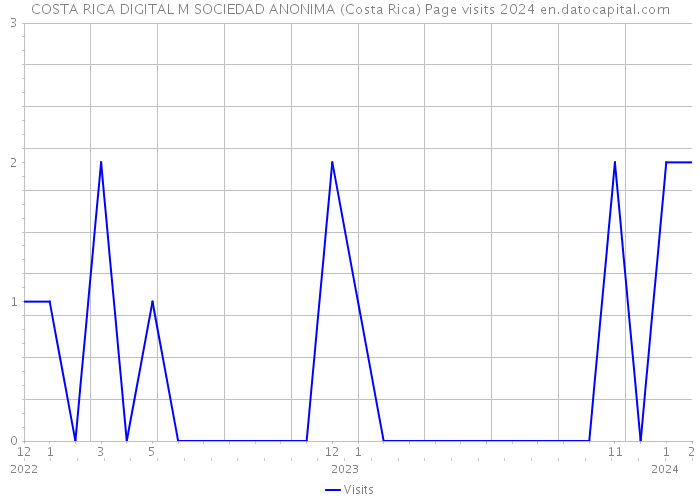 COSTA RICA DIGITAL M SOCIEDAD ANONIMA (Costa Rica) Page visits 2024 