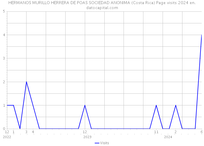 HERMANOS MURILLO HERRERA DE POAS SOCIEDAD ANONIMA (Costa Rica) Page visits 2024 
