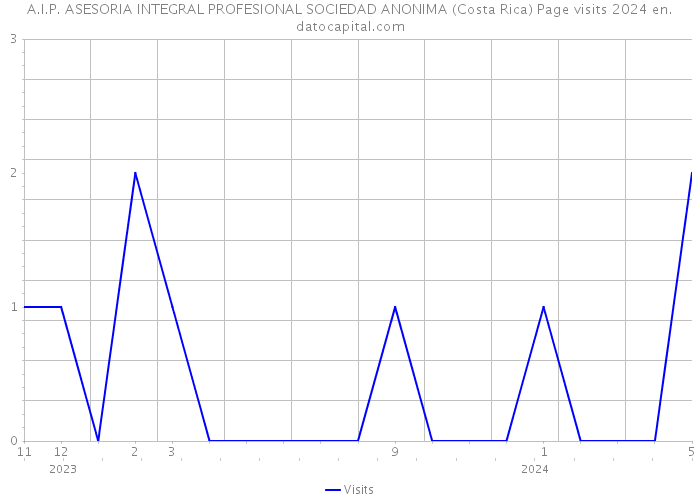 A.I.P. ASESORIA INTEGRAL PROFESIONAL SOCIEDAD ANONIMA (Costa Rica) Page visits 2024 