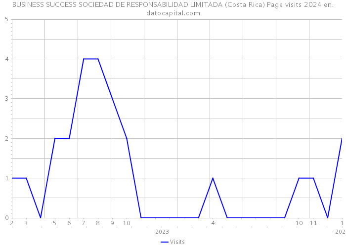 BUSINESS SUCCESS SOCIEDAD DE RESPONSABILIDAD LIMITADA (Costa Rica) Page visits 2024 