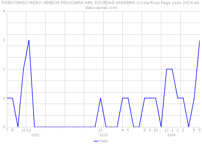 FIDEICOMISO HIDRO VENECIA FIDUCIARIA AML SOCIEDAD ANONIMA (Costa Rica) Page visits 2024 