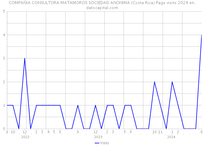 COMPAŃIA CONSULTORA MATAMOROS SOCIEDAD ANONIMA (Costa Rica) Page visits 2024 
