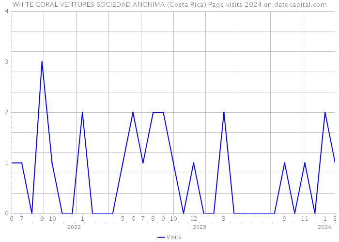WHITE CORAL VENTURES SOCIEDAD ANONIMA (Costa Rica) Page visits 2024 