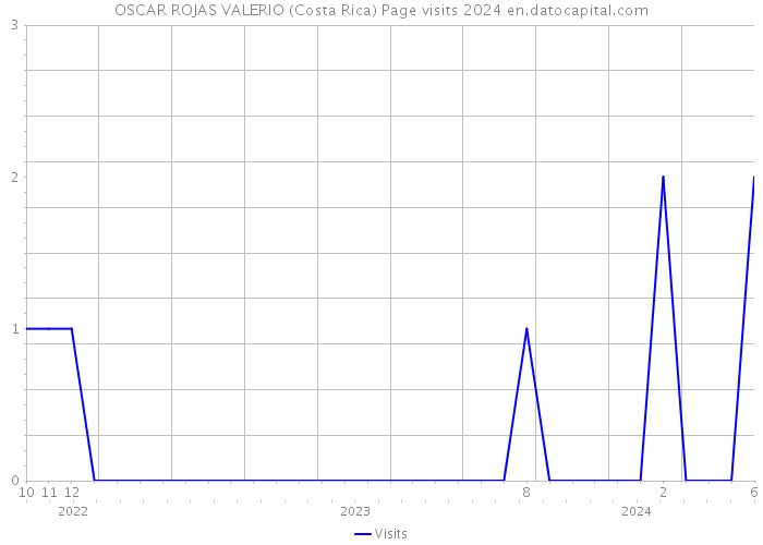 OSCAR ROJAS VALERIO (Costa Rica) Page visits 2024 
