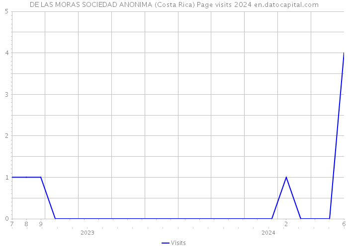 DE LAS MORAS SOCIEDAD ANONIMA (Costa Rica) Page visits 2024 