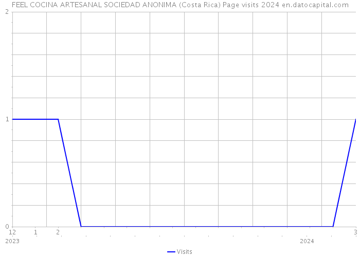 FEEL COCINA ARTESANAL SOCIEDAD ANONIMA (Costa Rica) Page visits 2024 