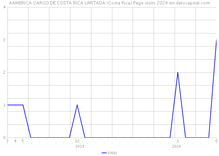AAMERICA CARGO DE COSTA RICA LIMITADA (Costa Rica) Page visits 2024 
