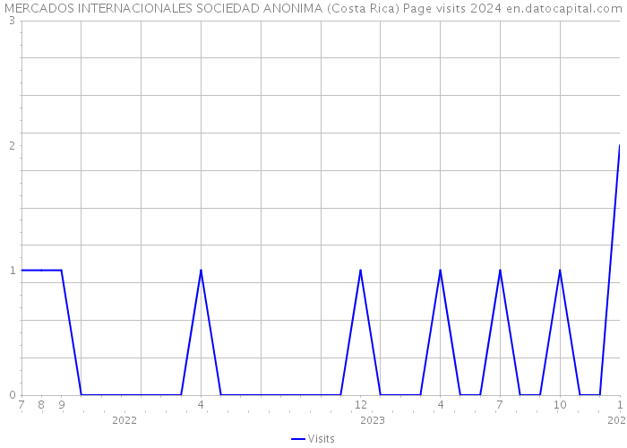 MERCADOS INTERNACIONALES SOCIEDAD ANONIMA (Costa Rica) Page visits 2024 