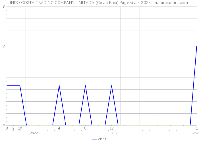 INDO COSTA TRADING COMPANY LIMITADA (Costa Rica) Page visits 2024 