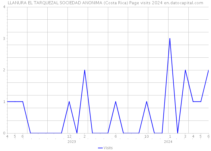 LLANURA EL TARQUEZAL SOCIEDAD ANONIMA (Costa Rica) Page visits 2024 