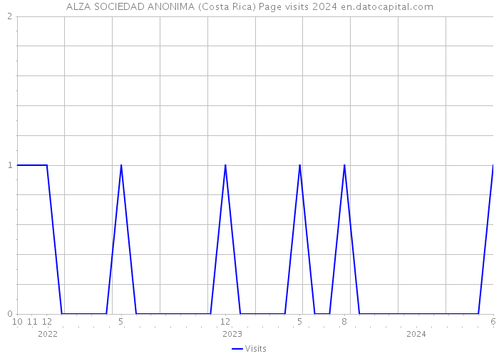 ALZA SOCIEDAD ANONIMA (Costa Rica) Page visits 2024 
