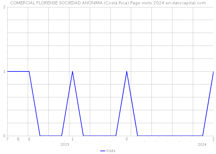 COMERCIAL FLORENSE SOCIEDAD ANONIMA (Costa Rica) Page visits 2024 