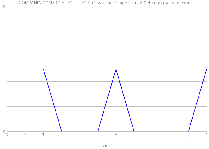 COMPAŃIA COMERCIAL ANTILLANA (Costa Rica) Page visits 2024 