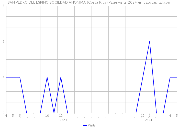 SAN PEDRO DEL ESPINO SOCIEDAD ANONIMA (Costa Rica) Page visits 2024 