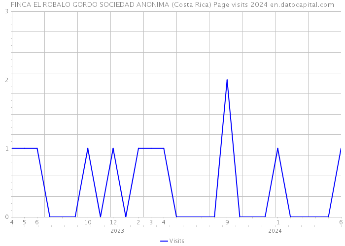 FINCA EL ROBALO GORDO SOCIEDAD ANONIMA (Costa Rica) Page visits 2024 