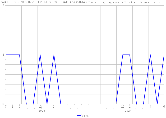 WATER SPRINGS INVESTMENTS SOCIEDAD ANONIMA (Costa Rica) Page visits 2024 