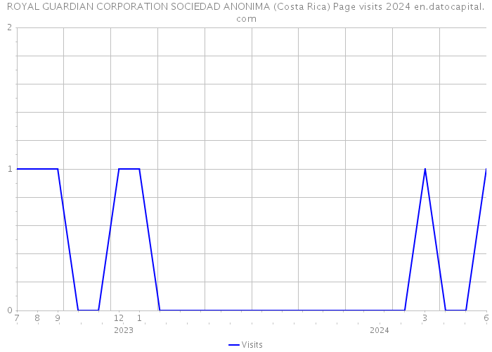 ROYAL GUARDIAN CORPORATION SOCIEDAD ANONIMA (Costa Rica) Page visits 2024 