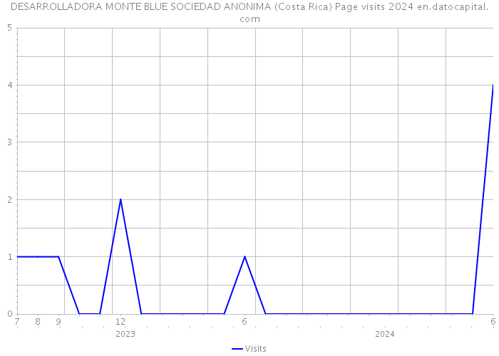 DESARROLLADORA MONTE BLUE SOCIEDAD ANONIMA (Costa Rica) Page visits 2024 