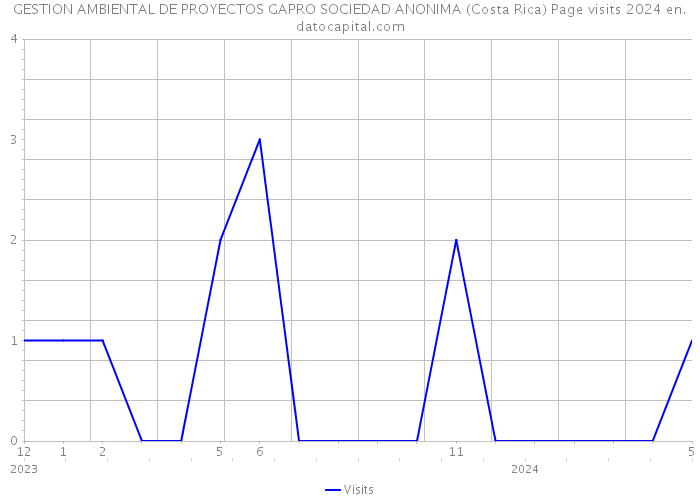 GESTION AMBIENTAL DE PROYECTOS GAPRO SOCIEDAD ANONIMA (Costa Rica) Page visits 2024 