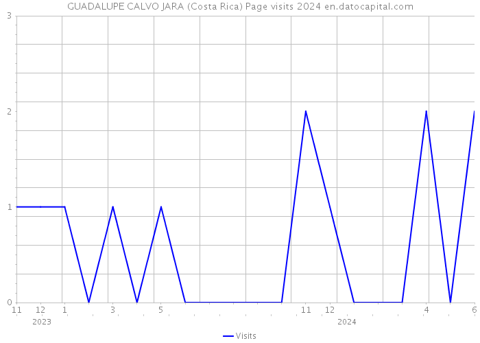 GUADALUPE CALVO JARA (Costa Rica) Page visits 2024 