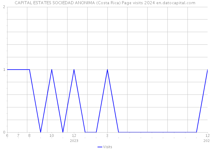 CAPITAL ESTATES SOCIEDAD ANONIMA (Costa Rica) Page visits 2024 