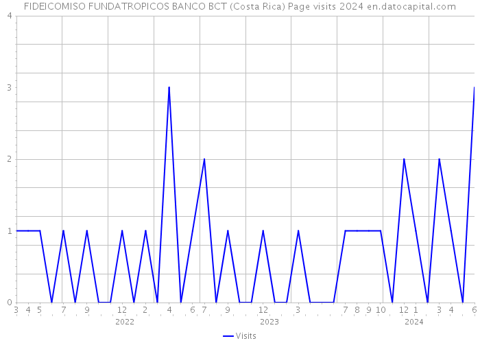 FIDEICOMISO FUNDATROPICOS BANCO BCT (Costa Rica) Page visits 2024 