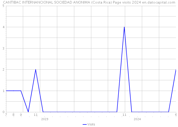 CANTIBAC INTERNANCIONAL SOCIEDAD ANONIMA (Costa Rica) Page visits 2024 