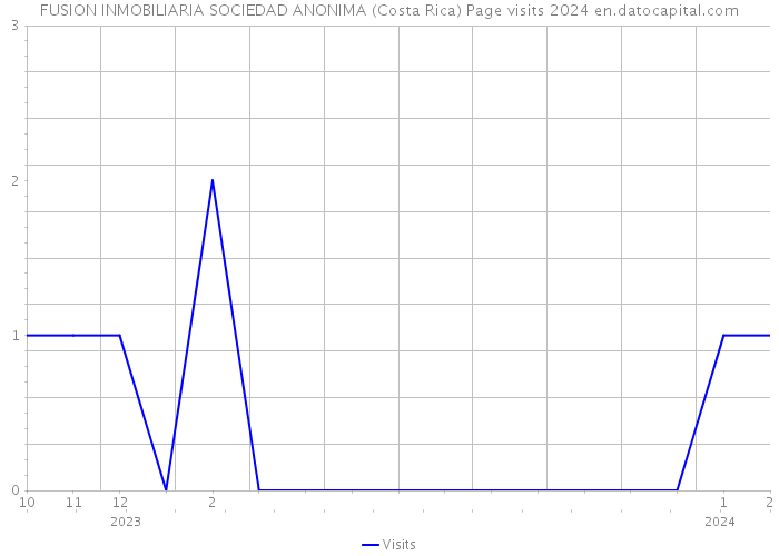 FUSION INMOBILIARIA SOCIEDAD ANONIMA (Costa Rica) Page visits 2024 