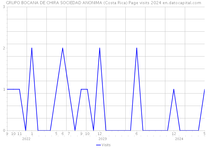 GRUPO BOCANA DE CHIRA SOCIEDAD ANONIMA (Costa Rica) Page visits 2024 