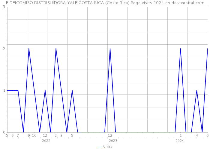 FIDEICOMISO DISTRIBUIDORA YALE COSTA RICA (Costa Rica) Page visits 2024 