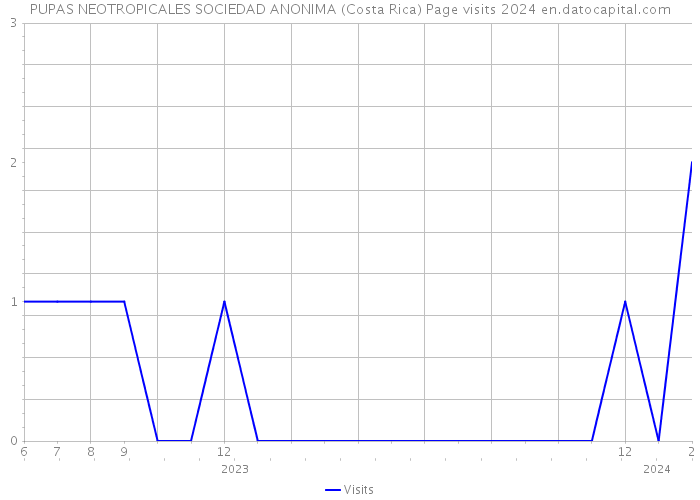 PUPAS NEOTROPICALES SOCIEDAD ANONIMA (Costa Rica) Page visits 2024 