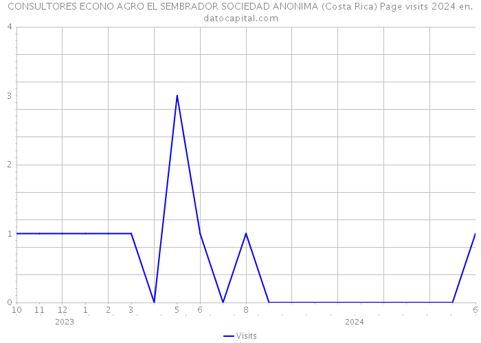 CONSULTORES ECONO AGRO EL SEMBRADOR SOCIEDAD ANONIMA (Costa Rica) Page visits 2024 