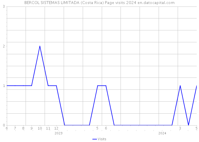 BERCOL SISTEMAS LIMITADA (Costa Rica) Page visits 2024 