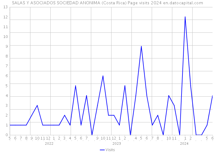 SALAS Y ASOCIADOS SOCIEDAD ANONIMA (Costa Rica) Page visits 2024 