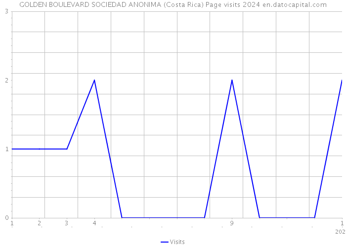 GOLDEN BOULEVARD SOCIEDAD ANONIMA (Costa Rica) Page visits 2024 