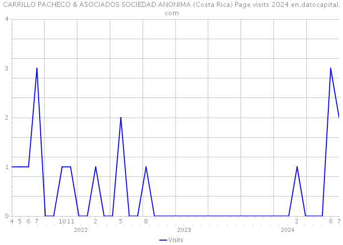 CARRILLO PACHECO & ASOCIADOS SOCIEDAD ANONIMA (Costa Rica) Page visits 2024 