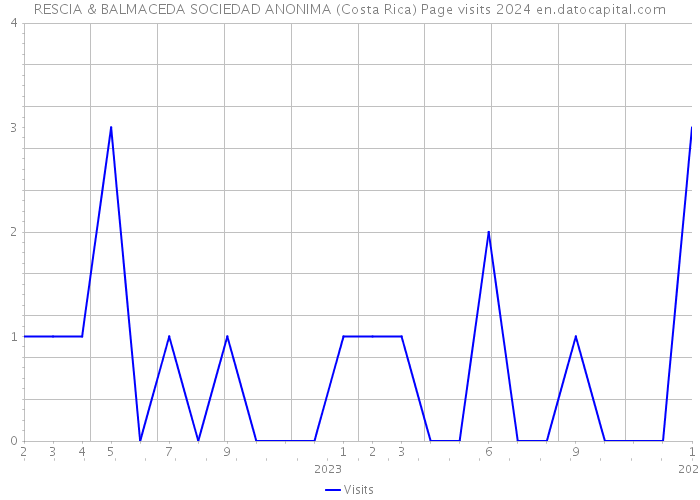 RESCIA & BALMACEDA SOCIEDAD ANONIMA (Costa Rica) Page visits 2024 