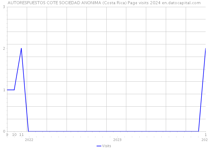 AUTORESPUESTOS COTE SOCIEDAD ANONIMA (Costa Rica) Page visits 2024 