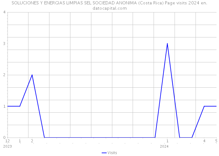 SOLUCIONES Y ENERGIAS LIMPIAS SEL SOCIEDAD ANONIMA (Costa Rica) Page visits 2024 