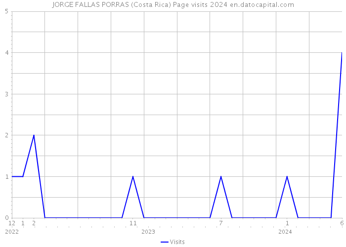 JORGE FALLAS PORRAS (Costa Rica) Page visits 2024 