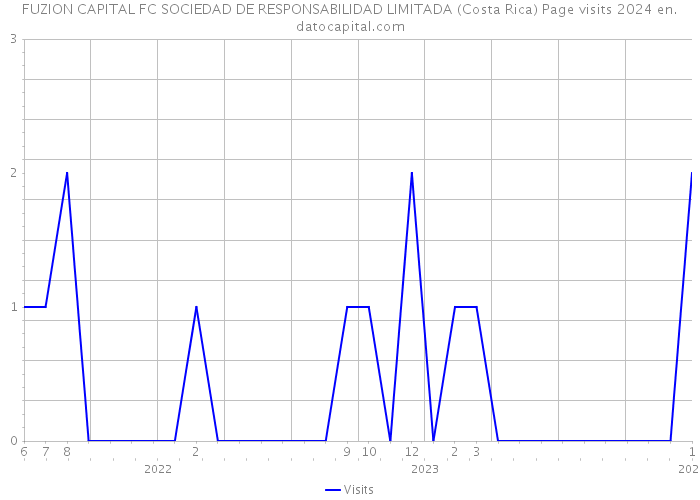 FUZION CAPITAL FC SOCIEDAD DE RESPONSABILIDAD LIMITADA (Costa Rica) Page visits 2024 