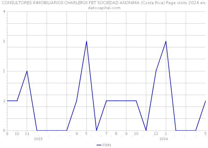 CONSULTORES INMOBILIARIOS CHARLEROI FBT SOCIEDAD ANONIMA (Costa Rica) Page visits 2024 