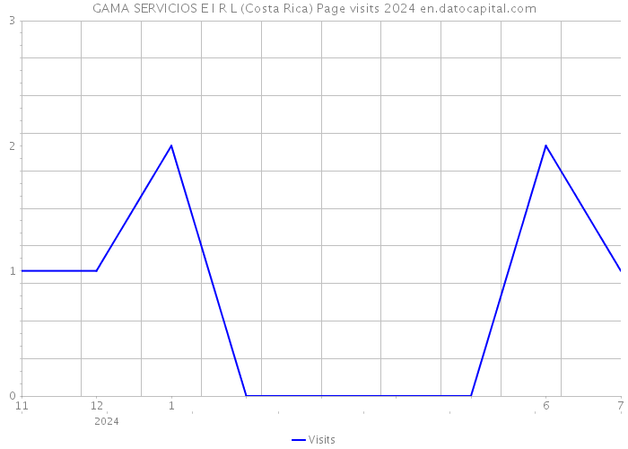 GAMA SERVICIOS E I R L (Costa Rica) Page visits 2024 