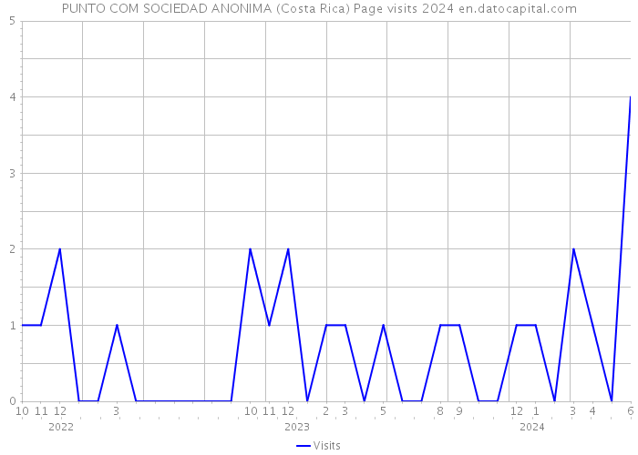 PUNTO COM SOCIEDAD ANONIMA (Costa Rica) Page visits 2024 
