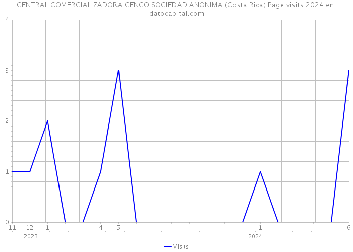 CENTRAL COMERCIALIZADORA CENCO SOCIEDAD ANONIMA (Costa Rica) Page visits 2024 