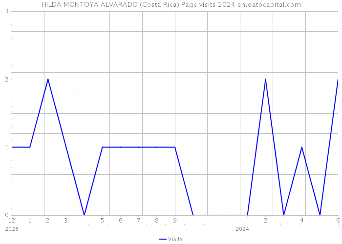 HILDA MONTOYA ALVARADO (Costa Rica) Page visits 2024 