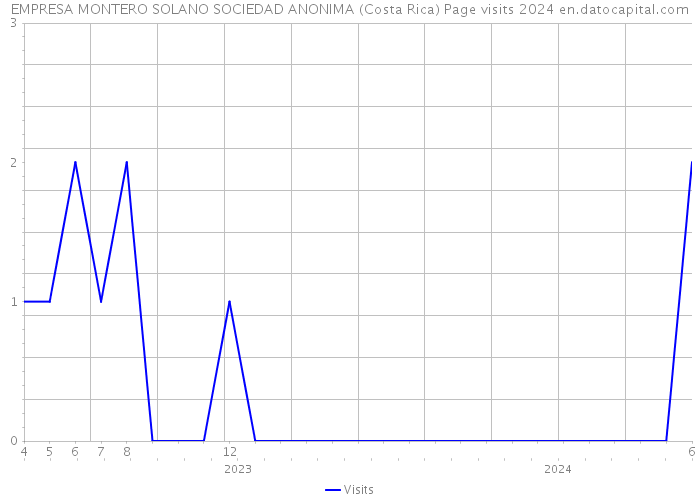 EMPRESA MONTERO SOLANO SOCIEDAD ANONIMA (Costa Rica) Page visits 2024 