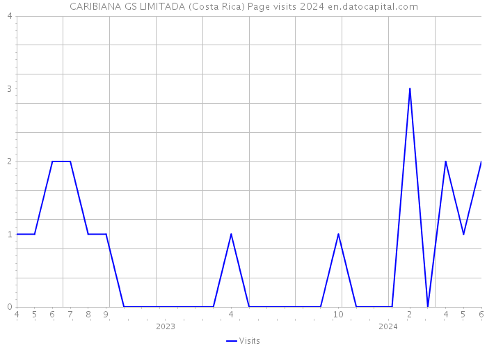 CARIBIANA GS LIMITADA (Costa Rica) Page visits 2024 