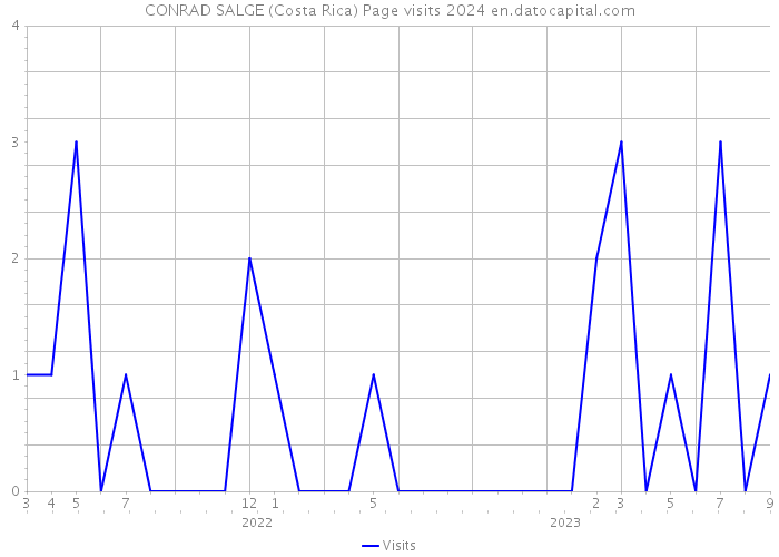 CONRAD SALGE (Costa Rica) Page visits 2024 