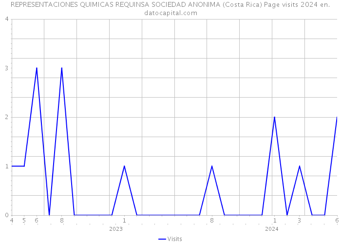 REPRESENTACIONES QUIMICAS REQUINSA SOCIEDAD ANONIMA (Costa Rica) Page visits 2024 